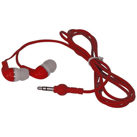 Imagem de Fone De Ouvido Estéreo Intra-auricular - Vermelho