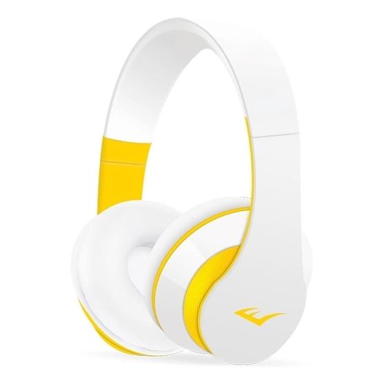Fone de Ouvido Headphone Pro Branco e Amarelo Everlast 23170