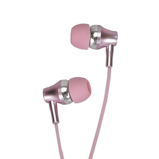 Fone de Ouvido Intra-auricular Earbuds Metal Ouro Rosa Motorola Sh009rg