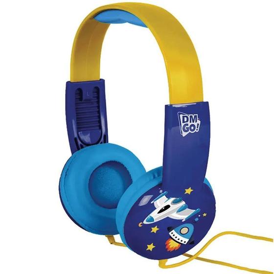 Imagem de Fone De Ouvido Foguete Headphone Nave Infantil Kids Com Cabo