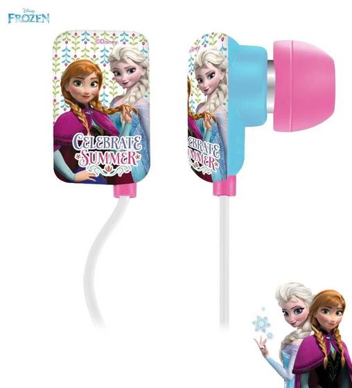 Fone de Ouvido Intra-auricular Frozen Celebrate Summer Multi Ph125