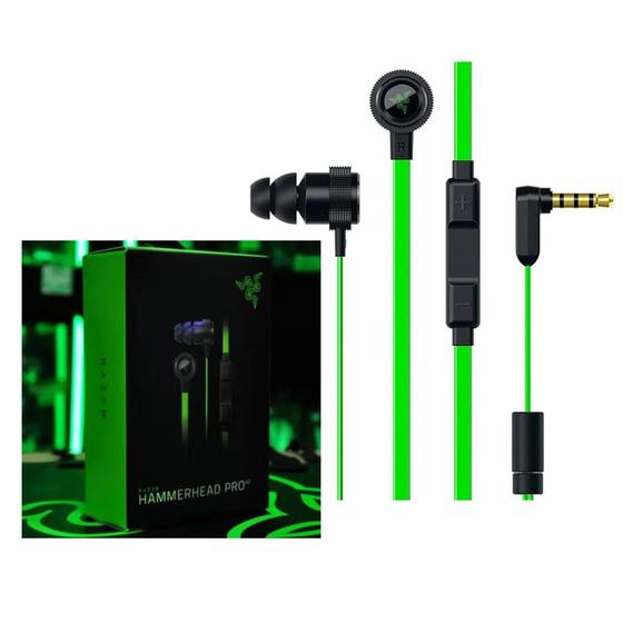 Fone de Ouvido Gamer com Fio Razer Hammerhead Pro V2 - Microfone Intra-auricular Menor preço em Fone de Ouvido Gamer com Fio Razer Hammerhead Pro V2 - Microfone Intra-auricular