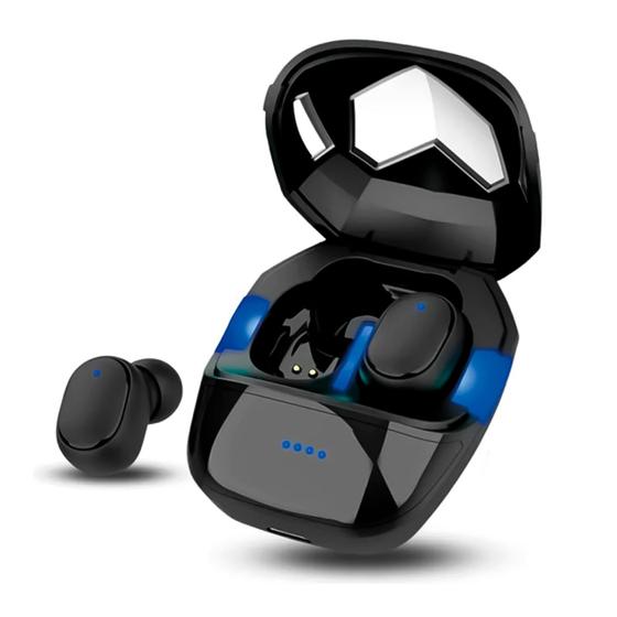 Imagem de Fone De Ouvido Gamer Com Led Bluetooth Sem Fio Wireless Case Carregadora