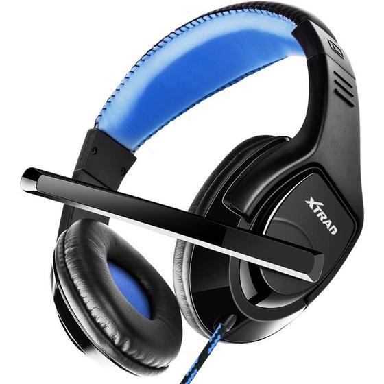 Imagem de Fone De Ouvido Gamer Com Microfone Headphone Para Celular E Computador Azul