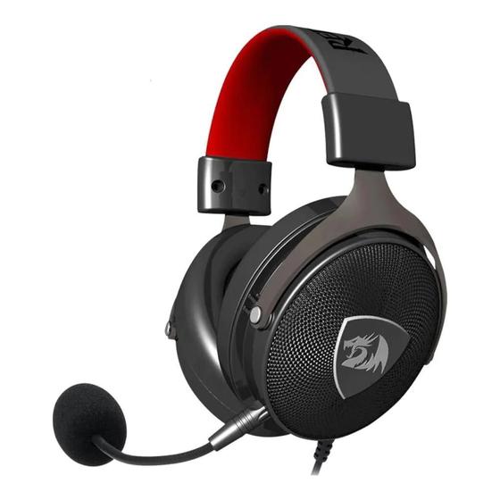 Imagem de Fone de Ouvido Gamer Redragon Icon H520 - Preto/Vermelho