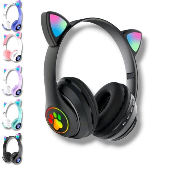 Fone De Ouvido HeadFone Sem Fio Orelha de Gato Gatinho Cat Bluetooth Ear Com Led Rgb AN-23 Menor preço em Fone De Ouvido HeadFone Sem Fio Orelha de Gato Gatinho Cat Bluetooth Ear Com Led Rgb AN-23