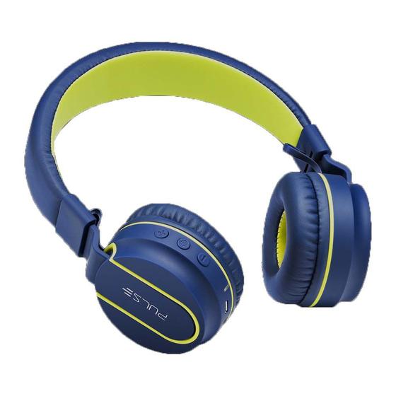 Imagem de Fone de Ouvido Headphone Bluetooth com microfone no cabo Pulse PH218 Azul/Verde