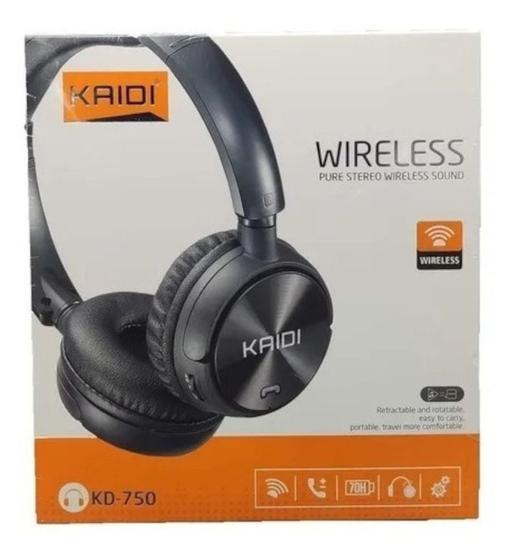 Imagem de Fone De Ouvido Headphone Confortável Bluetooth Kaidi Kd-750