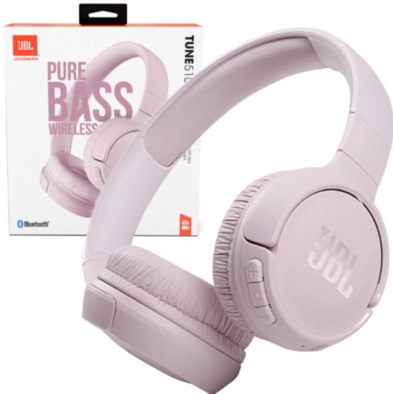 Imagem de Fone de Ouvido Headphone On-Ear Sem Fio Bluetooth Tune 510BT Rosa Original 40h