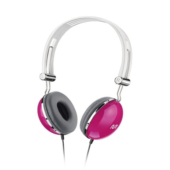 Imagem de Fone de Ouvido Headphone Vibe Design Retro P2 Rosa Multilaser - PH055