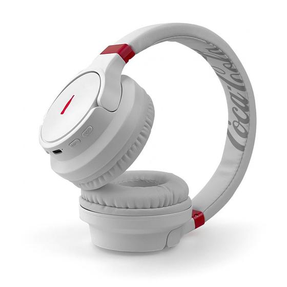 Imagem de Fone de ouvido Headphone Wireless Elite bass Coca-Cola - Branco