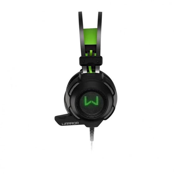 Fone de Ouvido Headset Gamer Warrior Arco Preto e Verde Multilaser Ph225