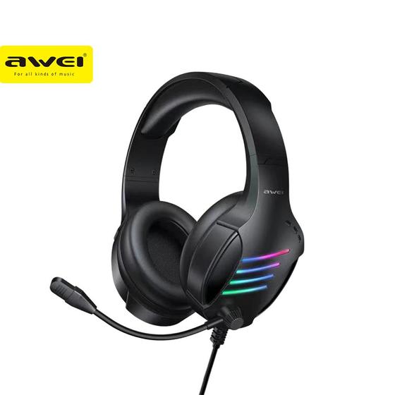 Imagem de Fone de Ouvido Headset Articular Gamer Com Microfone Awei Usb P2 Com Fio - Gm-5.