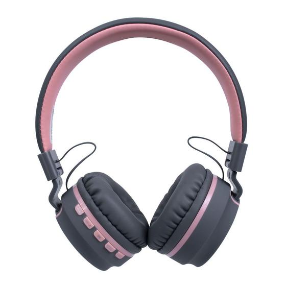 Fone De Ouvido Headset Candy Bluetooth Microfone Hs310 Rosa Oex