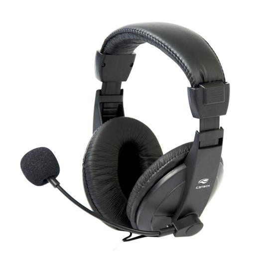 Fone de Ouvido Headset Voicer Confort Preto Ph-60bk C3 Tech Mi2260