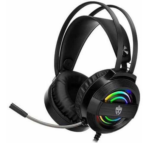 Imagem de Fone de Ouvido Headset Gamer Evolut Garen Eg-320 Preto Com Luz Led RGB USB