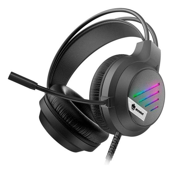 Imagem de Fone De Ouvido Headset Gamer Evolut Lesh Eg-306 Led Rainbow
