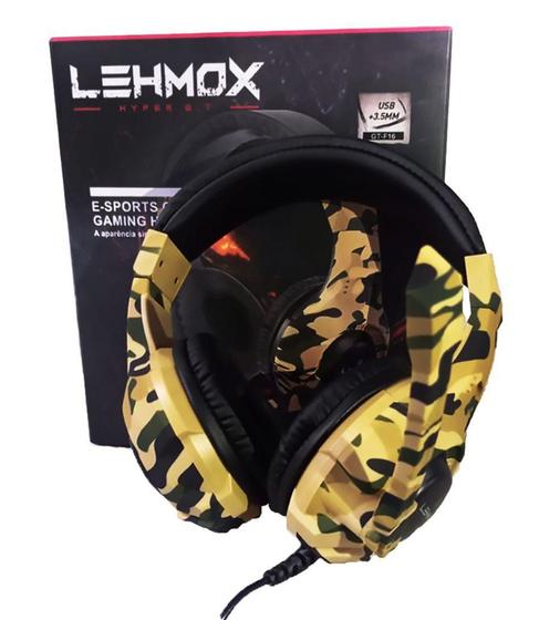 Fone De Ouvido Headset Gamer Onikuma Huper GT F-14 Camuflado Marrom - LEHMOX Menor preço em Fone De Ouvido Headset Gamer Onikuma Huper GT F-14 Camuflado Marrom - LEHMOX