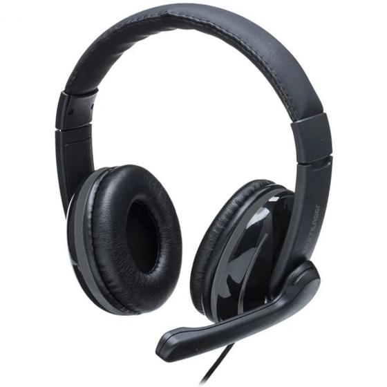 Imagem de Fone de ouvido headset pro p2 - cancelamento de ruido - pot 30mw c adapt p3 preto - ph316