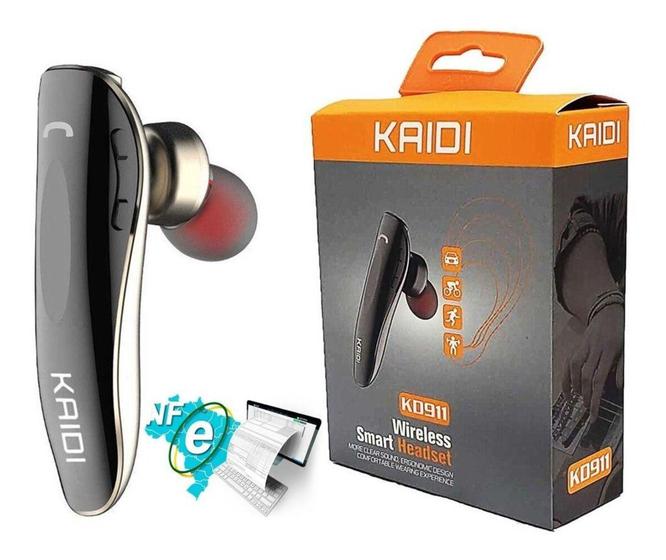 Fone de Ouvido Bluetooth 4.1 Smart Headset Wireless Kaidi Kd911