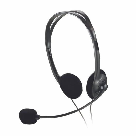 Imagem de Fone De Ouvido Headset Stereo Microfone P2 Com Fio Preto Multilaser - PH002