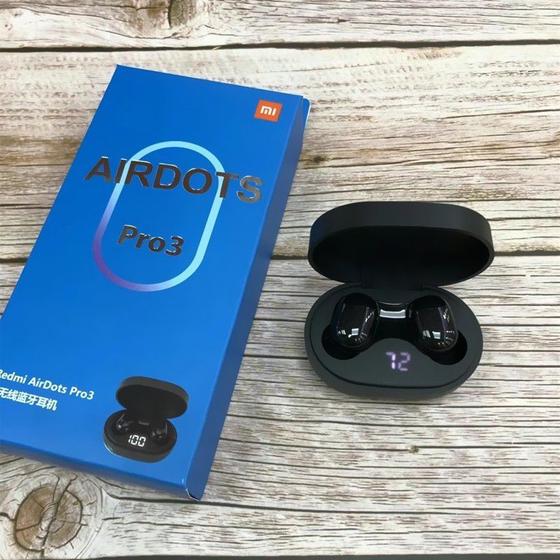 Fone de ouvido in-ear sem fio Compatível Xiaomi Compatível Redmi AirDots 3 com visor Preto Menor preço em Fone de ouvido in-ear sem fio Compatível Xiaomi Compatível Redmi AirDots 3 com visor Preto