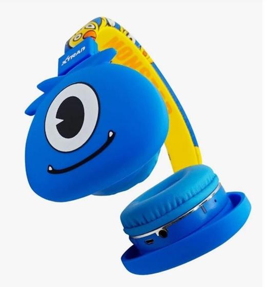 Imagem de Fone De Ouvido Infantil Monstrinho Over-Ear Bluetooth Usb