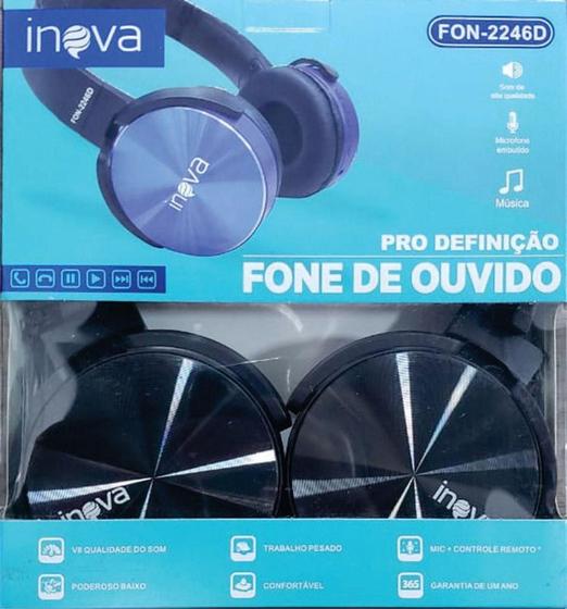 Imagem de fone de ouvido  Inova Fon-2246D preto