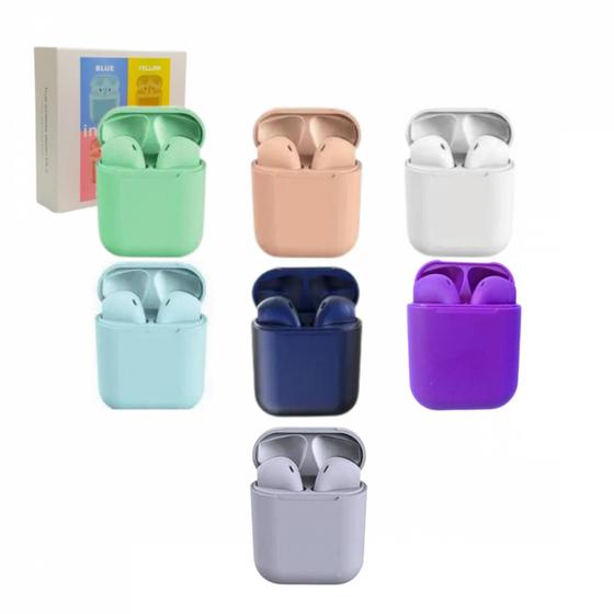 Imagem de Fone de Ouvido Intra Auricular Bluetooth com Case de Carregamento Color Altomex InPods i12 COLOR