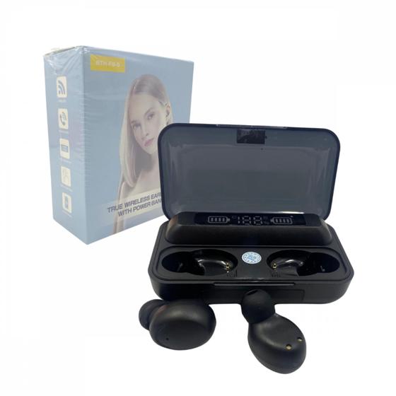 Imagem de Fone de Ouvido Intra Auricular Bluetooth com Case de Carregamento LED Digital Kapbom M9