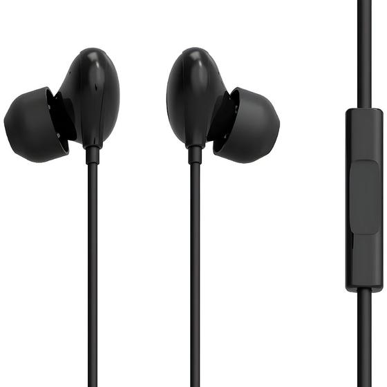Imagem de Fone de Ouvido Intra Auricular Earbuds EPH 201 Com Fio e Microfone, Lity - Preto