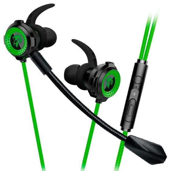 Fone de Ouvido Intra Auricular Gamer ELG Zahhak com Microfone, P3 ...