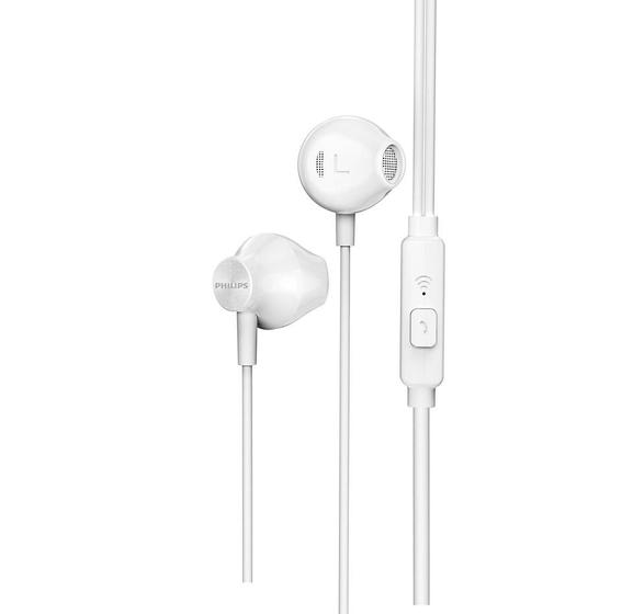 Imagem de Fone de ouvido intra com microfone philips taue101 branco