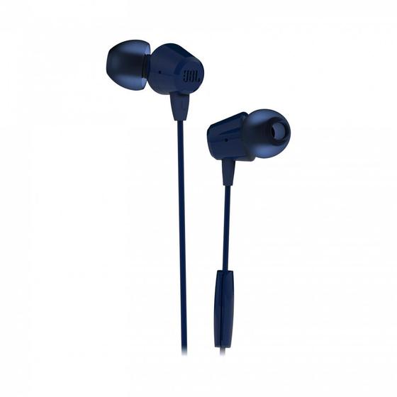 Imagem de Fone de Ouvido JBL C50HI Intra Auricular Com Microfone Azul