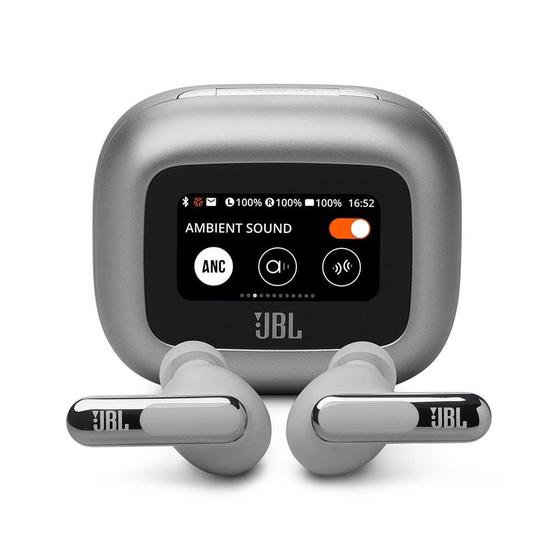 Imagem de Fone de Ouvido JBL Live BEAM 3, Bluetooth, Cancelamento de Ruído, Prata - 28913777