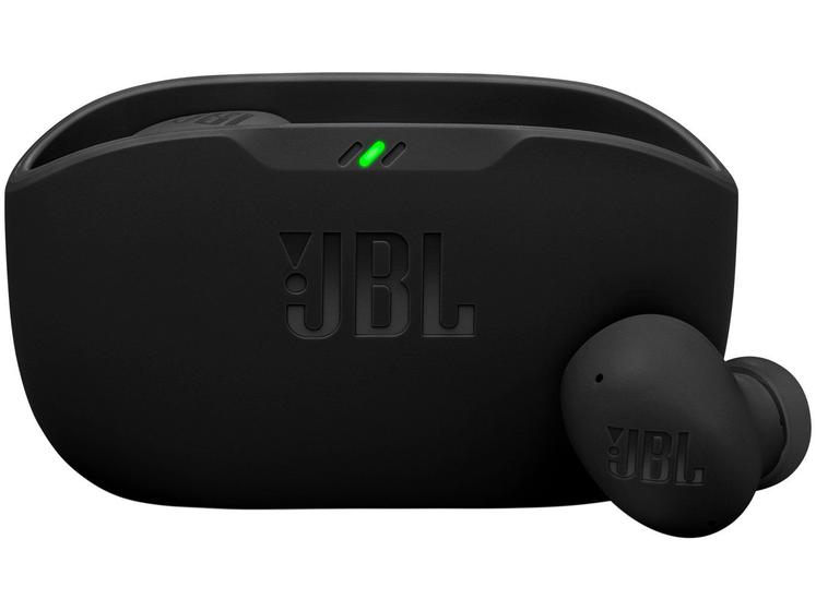 Fone de Ouvido JBL Wave Buds 2, Cancelamento de Ruído, Bateria Até 40 Horas, Bluetooth 5.3, Conexão Multipontos, IP54, Preto - JBLWBUDS2BLK