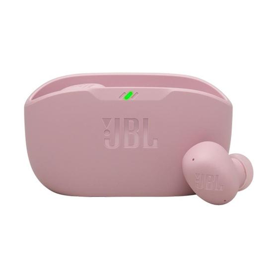 Imagem de Fone de Ouvido JBL Wave Buds 2, Cancelamento de Ruído,  Bateria Até 40 Horas, Bluetooth 5.3, Conexão Multipontos, IP54, Rosa - JBLWBUDS2PIK