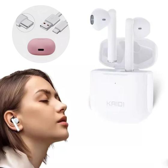 Imagem de Fone De Ouvido Kaidi Bluetooth Sem Fio com Microfone Integrado