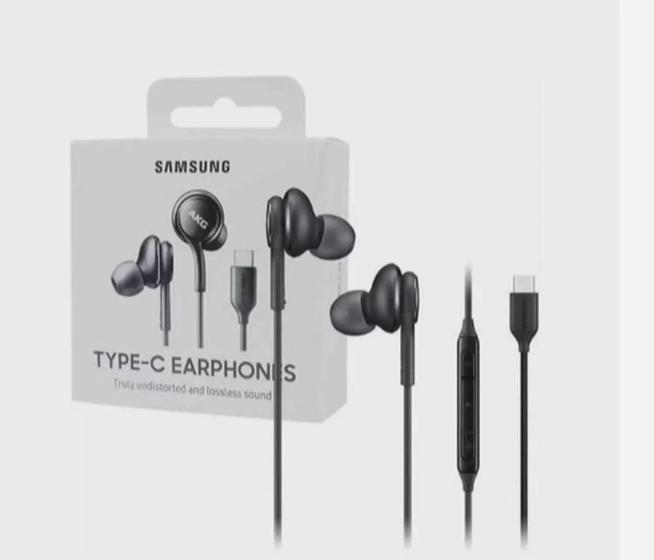 Fone De Ouvido Lacrado Samsung Original AKG USB-C Preto Menor preço em Fone De Ouvido Lacrado Samsung Original AKG USB-C Preto
