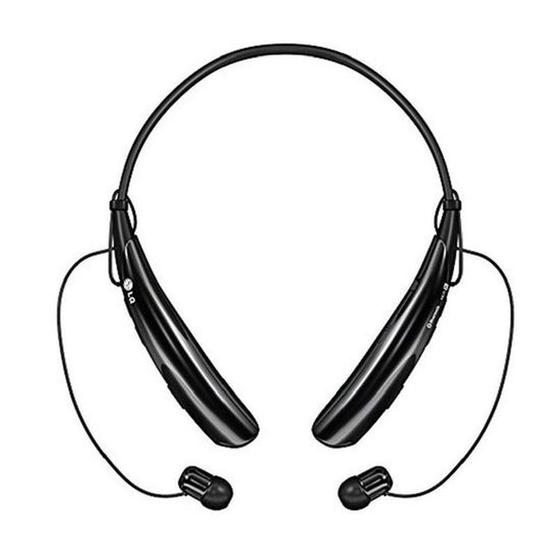 Fone de Ouvido Intra-auricular Sem Fio de Pescoço Preto LG Hbs750