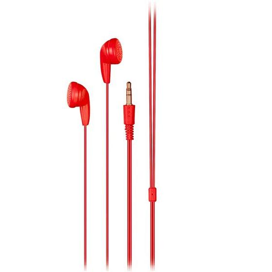 Imagem de Fone de Ouvido Multilaser PLAY Som Estereo Vermelho PH315