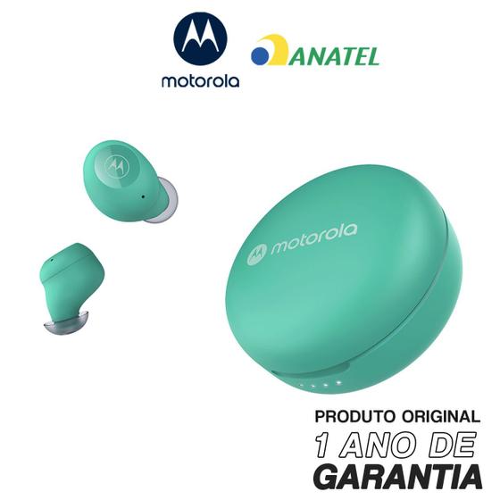 Imagem de Fone De Ouvido Original Motorola Moto Buds 250 6H de Reprodução Bluetooth 5.0 - Verde