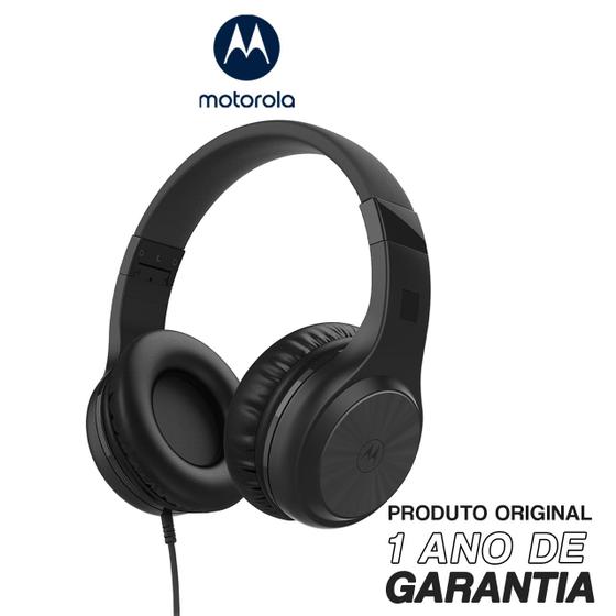 Imagem de Fone de Ouvido Original Motorola Moto XT 120, Som HD e Microfone - Preto