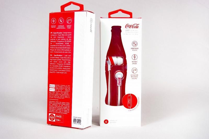 Imagem de Fone de ouvido P2 com fio Easy Earphone Coca-Cola Original