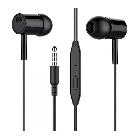 Imagem de Fone De Ouvido P2 Intra-auricular Com Fio E Microfone 1,2m