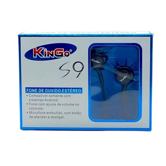 Imagem de Fone de Ouvido P2 Kingo S9 Com Fio Estéreo Preto
