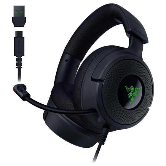 Imagem de Fone de ouvido para jogos Razer Kraken V4 X com fio com som surround 7.1