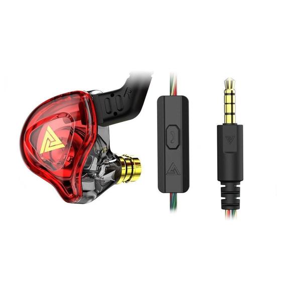 Imagem de Fone De Ouvido Qkz Ak6 Dmx Preto 2022 Gamer Dj In Ear C/Case