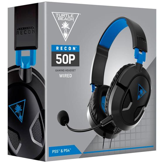 Fone de Ouvido Recon 50P - PS4PS5 - Preto - Turtle Beach