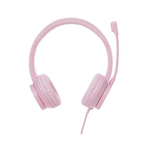 Imagem de Fone de ouvido rosa com microfone  - 3,5 mm